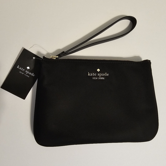 kate spade Handbags - Kate Spade Chelsea The little Better Nylon Medium Wristlet Pouch Black $139